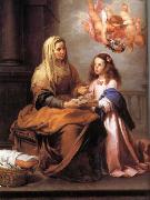 Bartolome Esteban Murillo St Anne and the small Virgin Mary oil on canvas